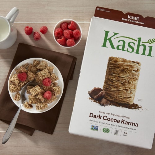 Kashi Dark Cocoa Karma Breakfast Cereal Perspective: back