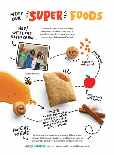 Kashi by Kids Honey Cinnamon Organic Cereal Perspective: back