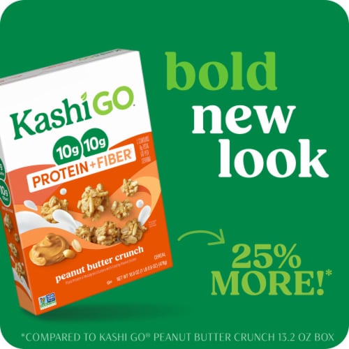Kashi GO Peanut Butter Crunch Protein Cereal Perspective: back