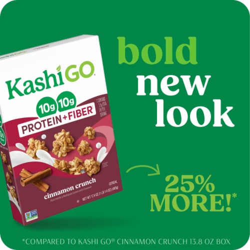 Kashi GO Cinnamon Crunch Protein Cereal Perspective: back