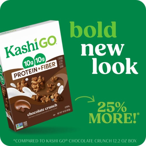 Kashi GO Chocolate Crunch Protein Cereal Perspective: back