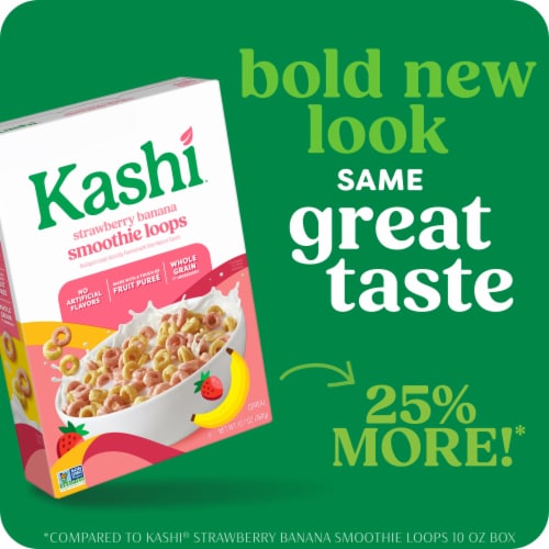 Kashi Strawberry Banana Smoothie Loops Cereal Perspective: back