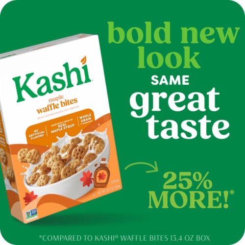 Kashi Maple Waffle Bites Cereal Perspective: back