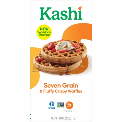 Kashi Frozen Waffles Seven Grain Perspective: back