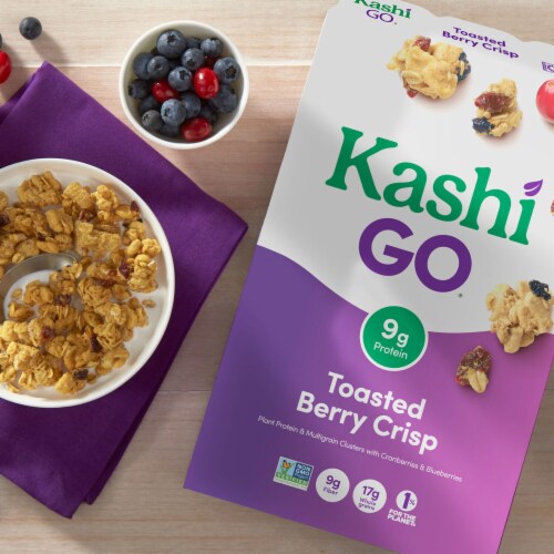 Kashi GO Toasted Berry Crisp Protein Cereal Perspective: back