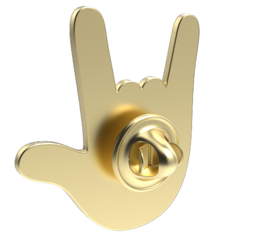 IG Design Pride Pin Perspective: back