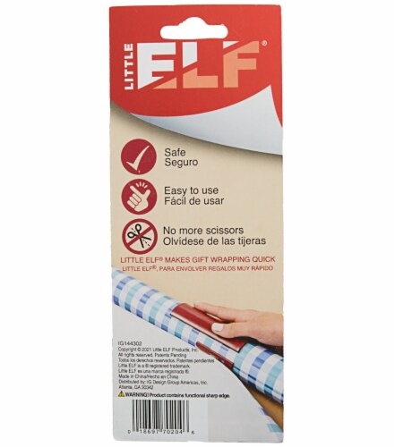 IG Design Little Elf® Gift Wrap Cutter Perspective: back