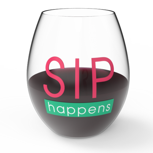 IG Design Sip Happens Wine Glass Perspective: back