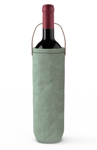 IG Design Kraft Wine Bag - Mint Washed Perspective: back