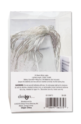 IG Design LED String Star Lights Perspective: back