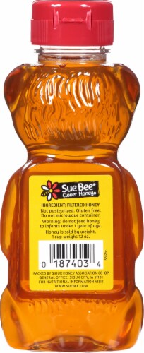 Sue Bee® Premium Clover Honey Bear Perspective: back