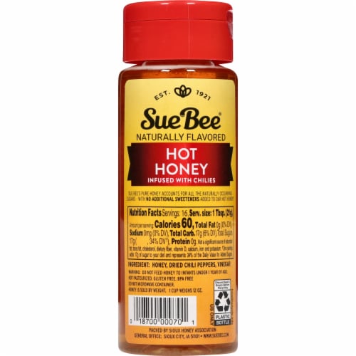 Sue Bee® Chile Infused Hot Honey Perspective: back