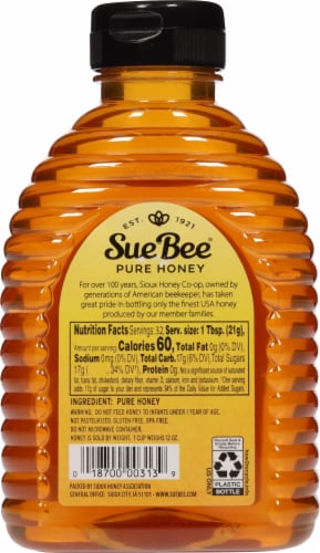 Sue Bee® Orange Blossom Honey Perspective: back