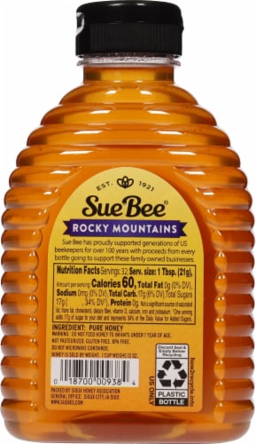 Sue Bee® Rocky Mountain Raw & Unfiltered Honey Perspective: back