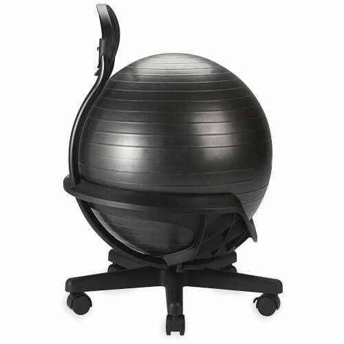 Gaiam Balance Ball Chair - Black Perspective: back