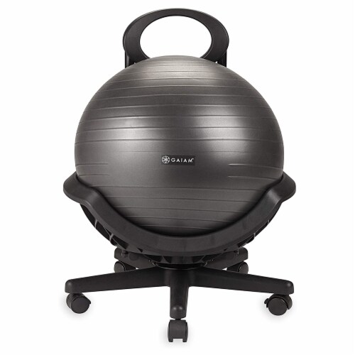 Gaiam Balance Ball Chair - Black Perspective: back