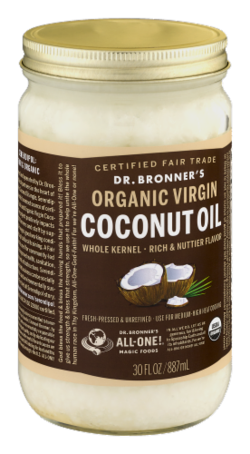 Dr. Bonner's Organic Virgin Coconut Oil Perspective: back