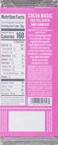 Dr. Bronner's Magic All-One Smooth Coconut Praline Chocolate Bar Perspective: back