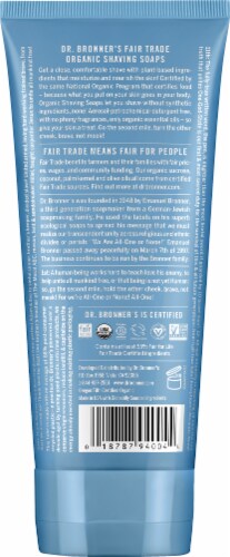 Dr. Bronner's Magic Unscented Organic Shaving Gel Smooth & Moisturizing Perspective: back