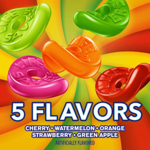 Life Savers® 5 Flavors Gummy Candy Bag Perspective: back