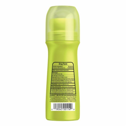 Ban Invisible Roll-on Antiperspirant and Deodorant for Women and Men, Regular Scent Perspective: back