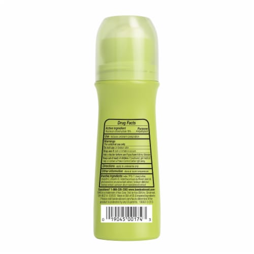Ban Unscented Original RollOn Antiperspirant Deodorant Perspective: back