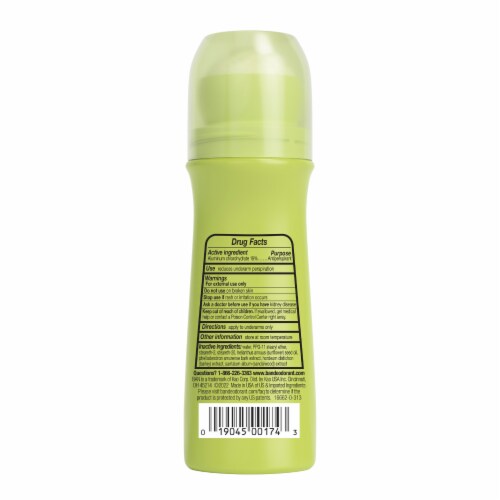 Ban Invisible Roll-on Antiperspirant and Deodorant for Women and Men, Unscented Perspective: back