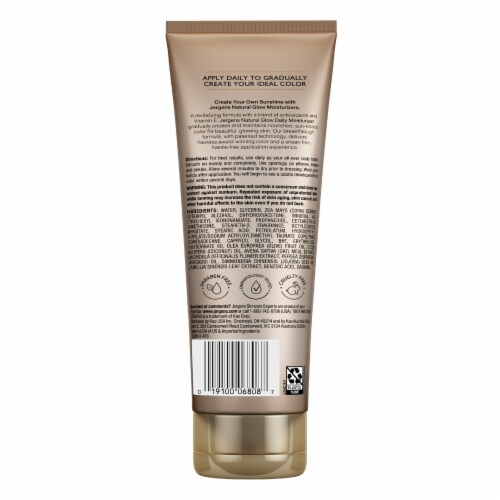 Jergens Natural Glow Natural Glow Daily Moisturizer Self Tanner Body Lotion, Fair To Medium Perspective: back