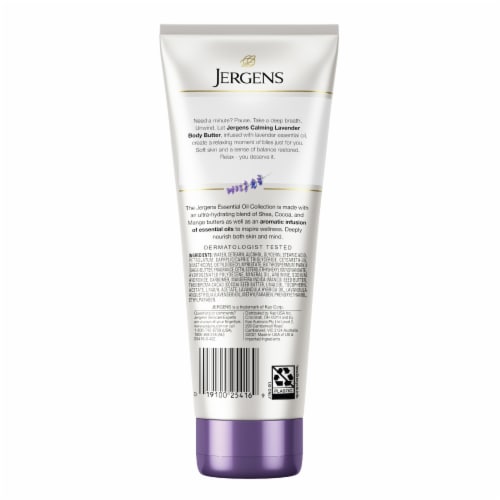 Jergens Lavender Triple Butter Blend Body Butter Perspective: back