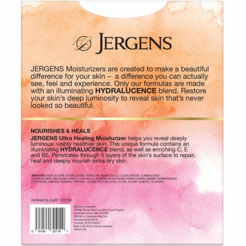 Jergens Ultra Healing Extra Dry Skin Moisturizers (2 - 21 fl. oz. & 1 - 3 oz.) Perspective: back