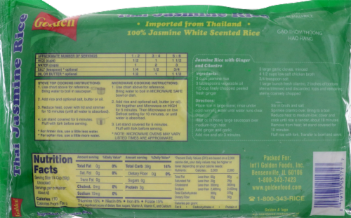 Golden Thai Jasmine Rice Perspective: back