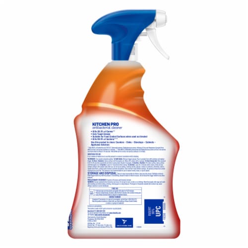 Lysol® Kitchen Pro Antibacterial Cleaner Spray Perspective: back