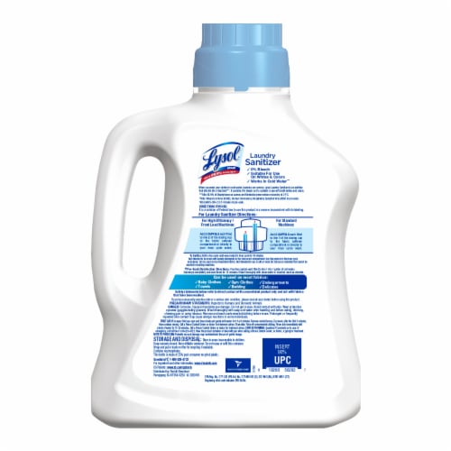 Lysol Laundry Sanitizer 0% Bleach Free and Clear Perspective: back