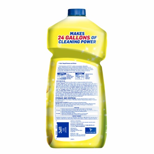 Lysol Clean & Fresh Sparkling Lemon & Sunflower Essence Scent Multi-Surface Cleaner Perspective: back