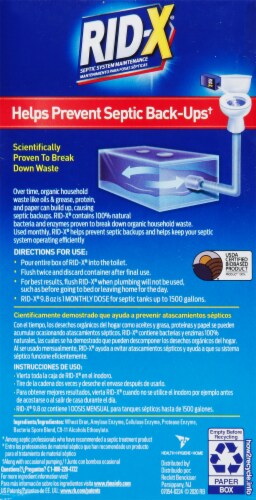 Rid-X Septic System Maintenance Perspective: back