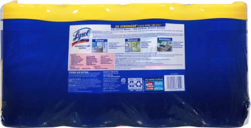 Lysol Lemon & Lime Blossom Disinfecting Wipes Perspective: back