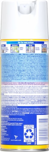 Lysol® Lemon Breeze Scent Disinfectant Spray Perspective: back