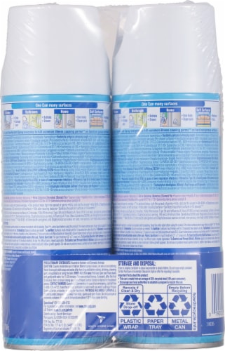 Lysol® Crisp Linen® Scent Disinfectant Spray Value Pack Perspective: back