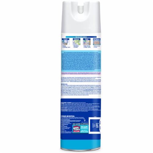 Lysol Disinfectant Spray Crisp Linen Perspective: back
