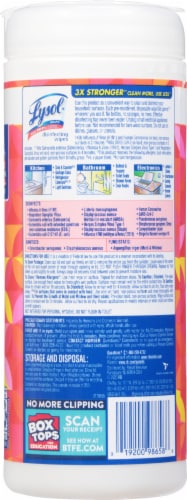 Lysol® Brand New Day Scent Disinfecting Wipes Perspective: back