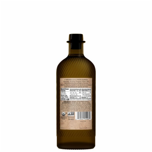 Carapelli Organic Unfiltered Extra Virgin Olive Oil Perspective: back