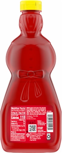Mrs. Butterworth's® Fruity Pebbles™ Flavored Pancake Syrup Perspective: back