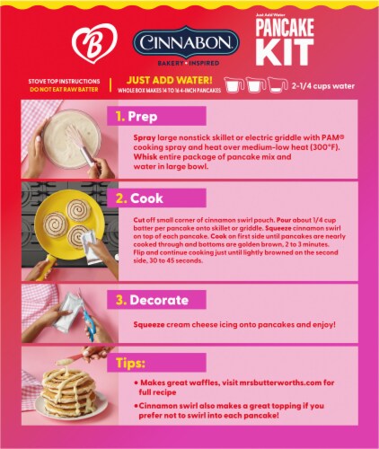 Mrs. Butterworth's® Epic Cinnabon® Bakery Inspired Pancake Kit Perspective: back