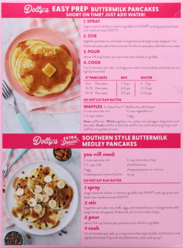 Dolly Parton's Buttermilk Pancake Mix Perspective: back