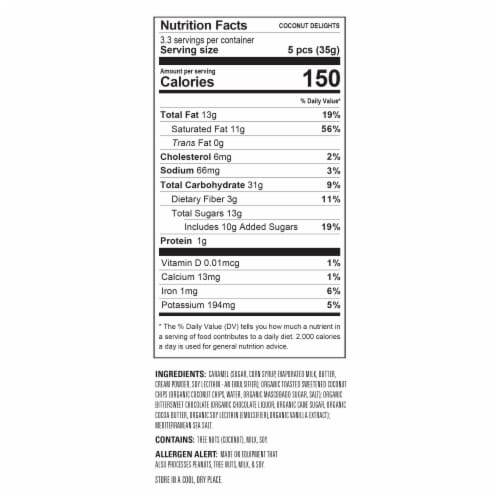 Grove Harvest Delights Coconut Toasted Coconut Chips Perspective: back