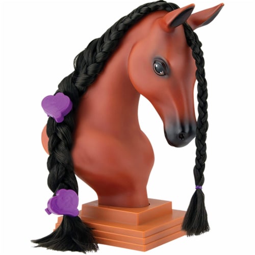 Breyer 7403 Black Mane Beauty Toy Horse Styling Head with Hair Tools, Blaze Perspective: back
