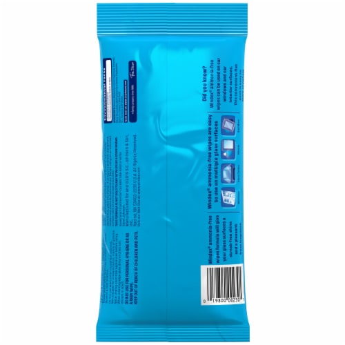 Windex® Ammonia-Free Glass Wipes Perspective: back