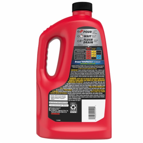 Drano Max Gel Clog Remover At Home Drain Cleaner Unclogger Treatment Perspective: back