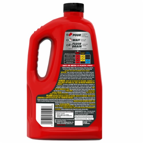 Drano Max Gel Clog Remover for Slow or Blocked Kitchen & Bathroom Drains Perspective: back