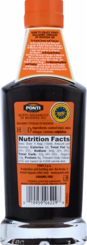 Ponti Balsamic Vinegar Perspective: back